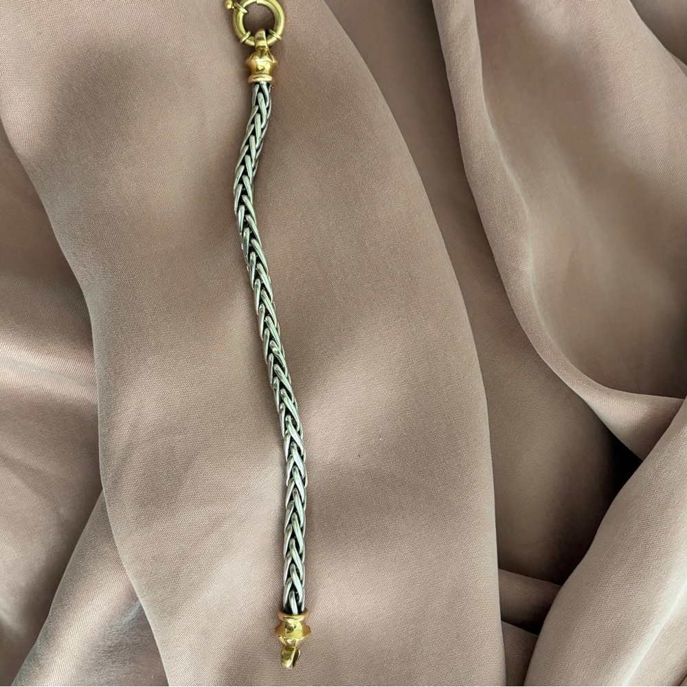 Two Tone Italian Gold Bracelet